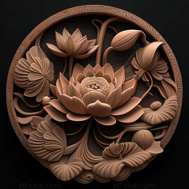 3D model lotus (STL)